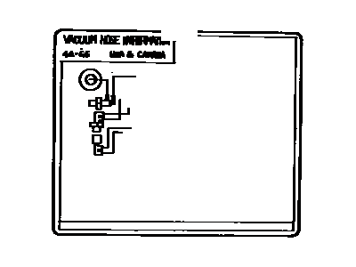 Toyota 17792-16340 Plate, Engine Vacuum Hose Information