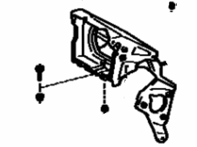 Toyota 54110-17010 Bracket Sub-Assy, Retractable Headlamp, RH