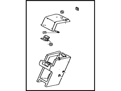 Toyota 58910-17010-06 Box Assembly, Console, Rear