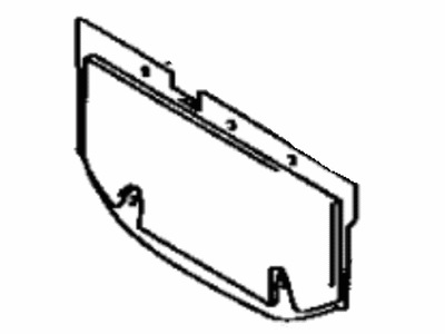 Toyota 64722-17050 Cover, Luggage Compartment Trim