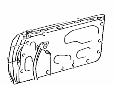 Toyota 67002-17020 Panel Sub-Assy, Front Door, LH