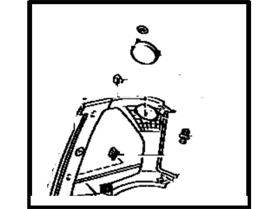 Toyota 62405-17040-11 Garnish, Roof Side Inner, RH