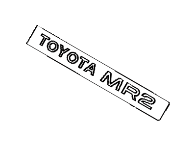 Toyota 75441-17011-03 Rear Name Plate, No.2 (Model Mark)