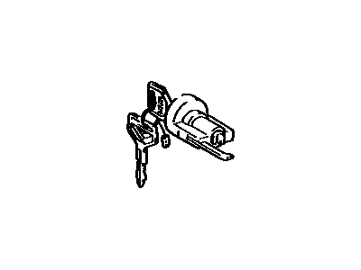 Toyota 69057-17010 Cylinder & Key Set, Ignition Switch Lock