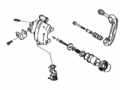 1987 Toyota MR2 Brake Caliper - 47750-17010