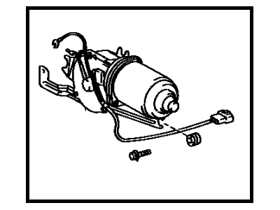 Toyota 85120-17021 Motor And Bracket Assy, Windshield Wiper