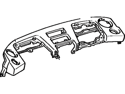 Toyota 55401-17020-06 Safety Pad Sub-Assembly, Instrument Panel, Upper