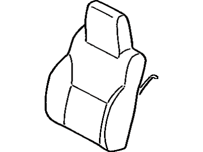 Toyota 71073-0ZB10-C4 Front Seat Back Cover, Right(For Separate Type)