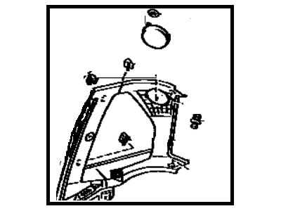 Toyota 62406-17060-05 Garnish, Roof Side Inner, LH