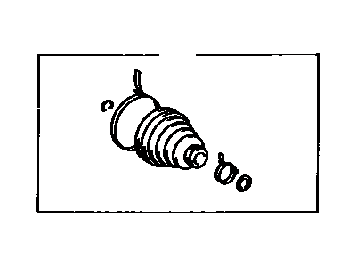 Toyota 04437-30030 Rear Cv Joint Boot Kit Outboard Joint