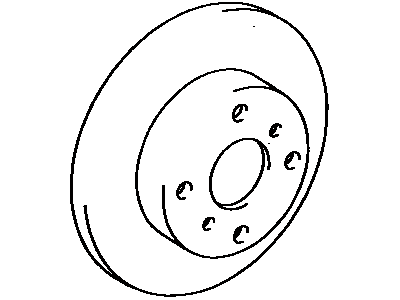 1985 Toyota MR2 Brake Disc - 43512-20080