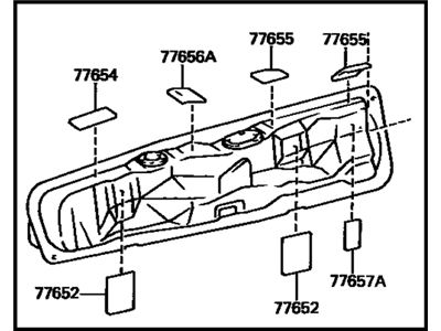 1987 Toyota MR2 Fuel Tank - 77001-19366