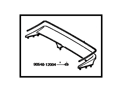 Toyota 76085-17011-05 Spoiler Sub-Assy, Rear