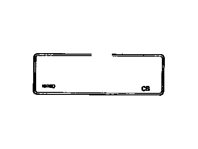 Toyota 17791-16030 Label, Maintenance Information