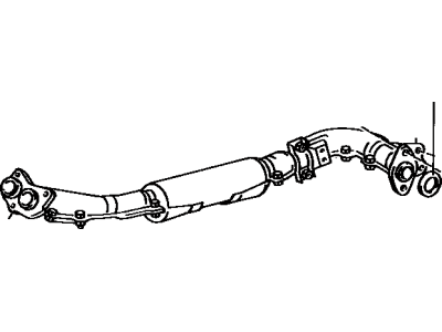 Toyota 17410-16180 Front Exhaust Pipe Assembly