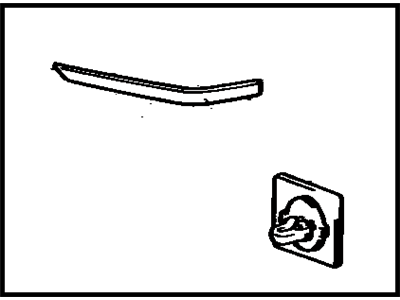 Toyota 75651-14200-14 Moulding, Quarter, Outside RH