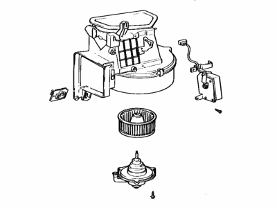 Toyota 87130-14210 Blower Assembly, Heater, Front