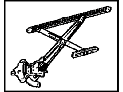 Toyota 69802-14100 Regulator Sub-Assy, Front Door Window, LH