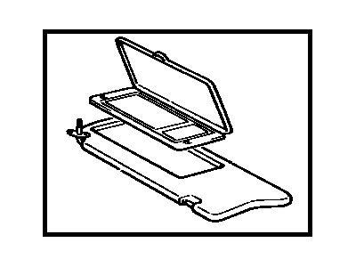 Toyota 74320-14571-03 Visor Assembly, Left