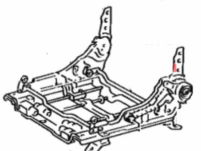 Toyota 72012-14060 ADJUSTER Sub-Assembly, Front Seat, LH