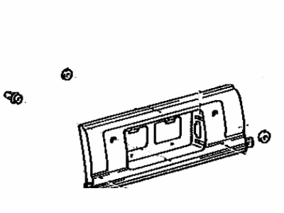 Toyota 75803-14030-05 Moulding Sub-Assy, Lower Back Panel