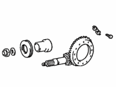 Toyota 41201-29595 Final Gear Kit, Differential, Rear