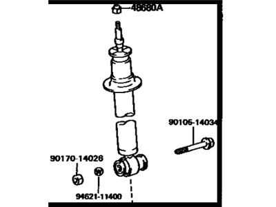 1992 Toyota Supra Strut Housing - 48510-19225