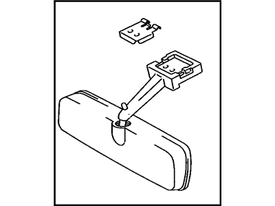 Toyota 87810-14170-22 Inner Rear View Mirror Assembly