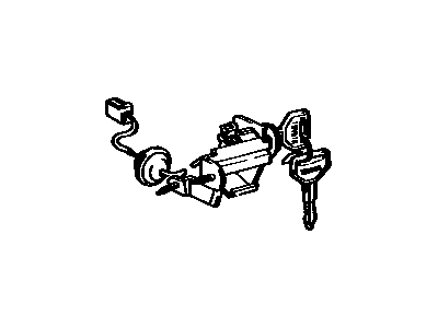 Toyota 69055-14320 Cylinder & Key Set, Back Door Lock