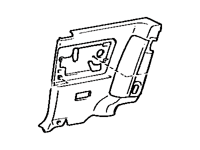 Toyota 62510-1B112-B0 Board, Quarter Inside Trim, RH