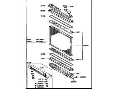 Toyota Supra Radiator - 16400-42121