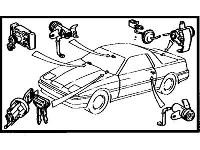 Toyota 69005-14630-12 Cylinder Set, Lock