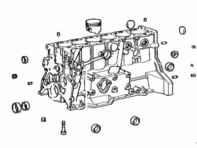 Toyota 11401-49595 Block Sub-Assy, Cylinder