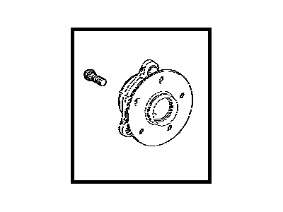 Toyota 43550-47020 Front Axle Bearing And Hub Assembly, Right