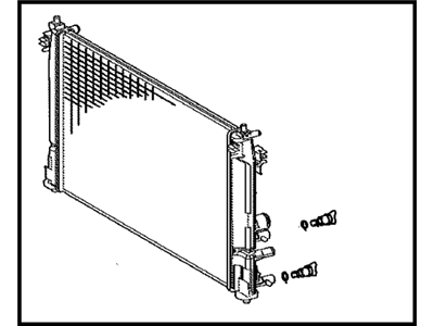 Toyota Corolla Radiator - 16400-37380