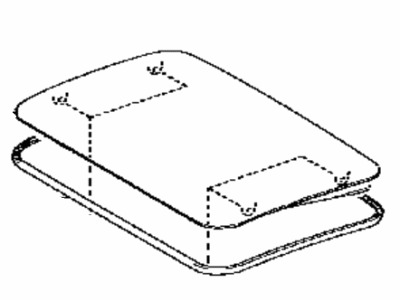 Toyota 63201-47110 Glass Sub-Assembly, SLID