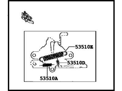 Toyota Hood Latch - 53510-47150