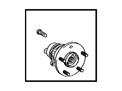 Toyota 42450-12210 Rear Axle Hub And Bearing Assembly