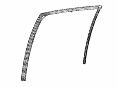 Toyota 68152-47050 Run, Rear Door Glass