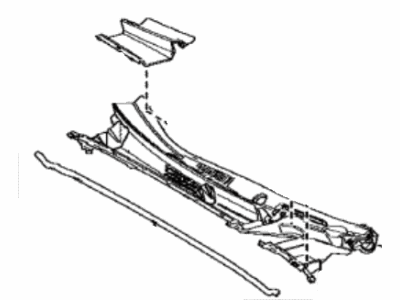 Toyota 55708-47280 LOUVER Sub-Assembly, Cow