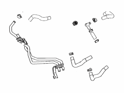 Toyota 87207-47100 PIPE & HOSE SUB-ASSY