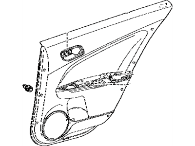 Toyota 67640-47550-C0 Panel Assembly, Rr Door