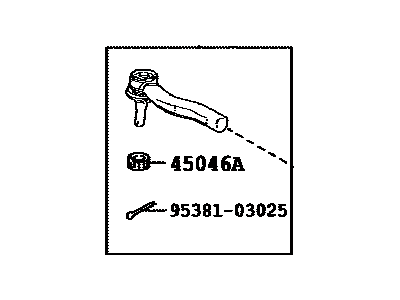 2019 Toyota Corolla Tie Rod End - 45046-49255