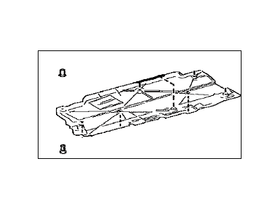 Toyota 58165-47030 Cover, Front Floor, RH