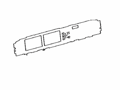 Toyota 83811-47R20 Plate, Combination Meter