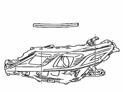 Toyota 81170-33D01 Headlamp Unit Assembly