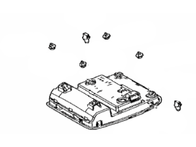 Toyota 81208-42C40-C0 LAMP SUB-ASSY, MAP