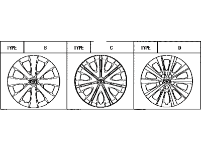 Toyota 42602-12720 Wheel Cap Sub-Assembly