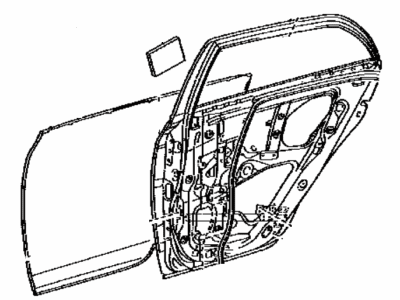 Toyota 67004-12B01 Panel Sub-Assembly, Rear D