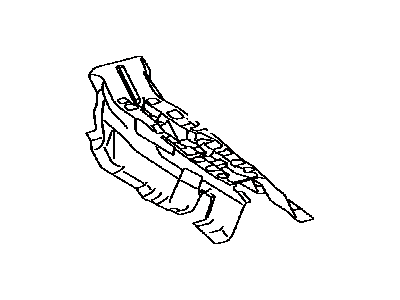 Toyota 58561-12060 Silencer, Front Floor